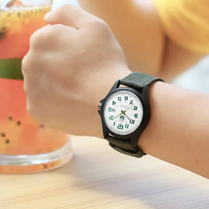 Watch Nylon Strap Quartz Military Style Durable