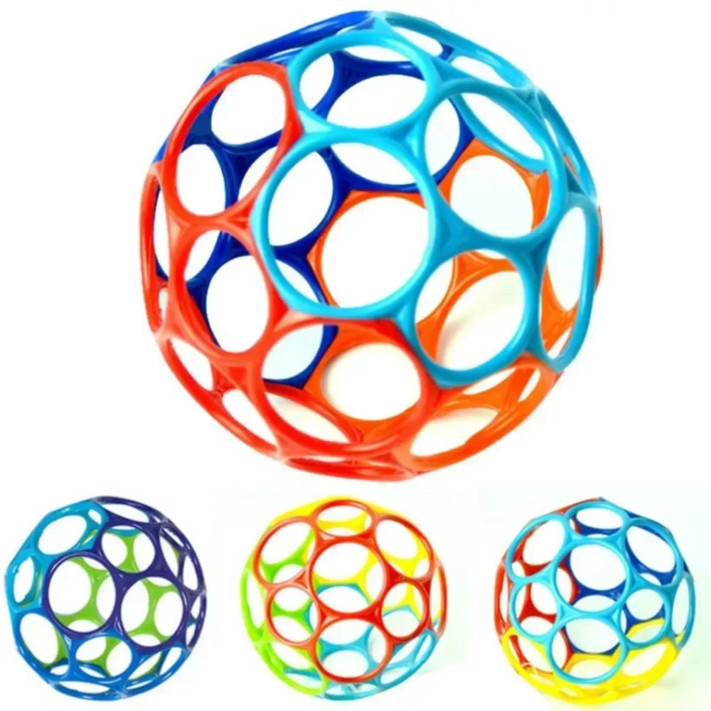Baby Rattle Teether Ball Newborn Sensory Toys Soft Safe