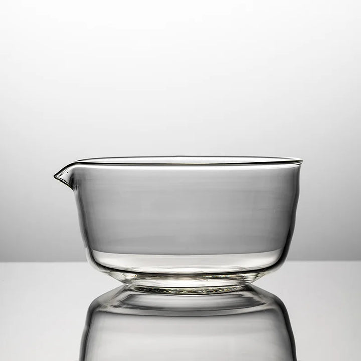 Matcha Mixing Bowl Glass Pouring Spout Japanese Tea