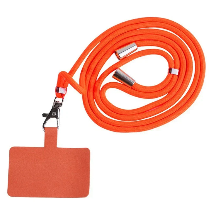 Adjustable Detachable Phone Lanyard with Card Holder &amp; Carabiner - 13 colours, Nylon Strap Accessory