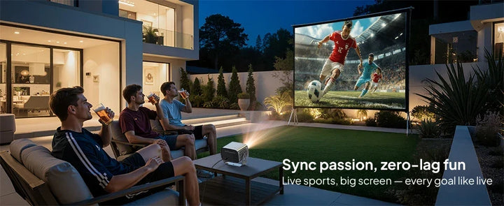 Android Projector A12 Mini 4K Ready 350 ANSI Lumens WiFi 6 Built In Speaker Back To School 2026