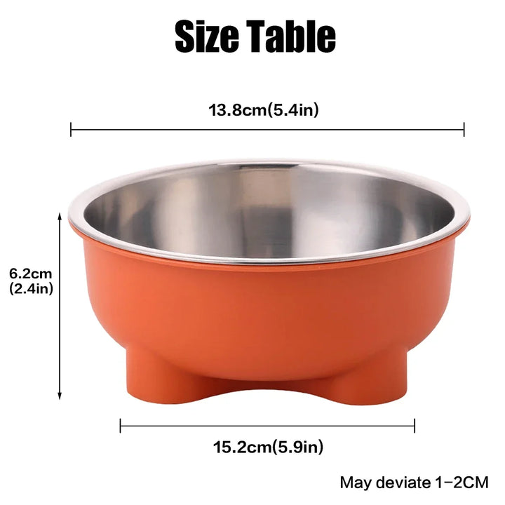 Anti Slip Stainless Steel Dog Bowl - Easy to Clean Indoor Pet Dish