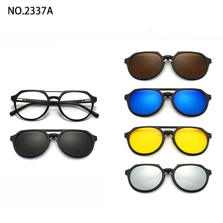 Magnetic Clip Sunglasses Interchangeable Lens Set 5 Lenses Polarized Prescription Ready Summer 2026 Gift