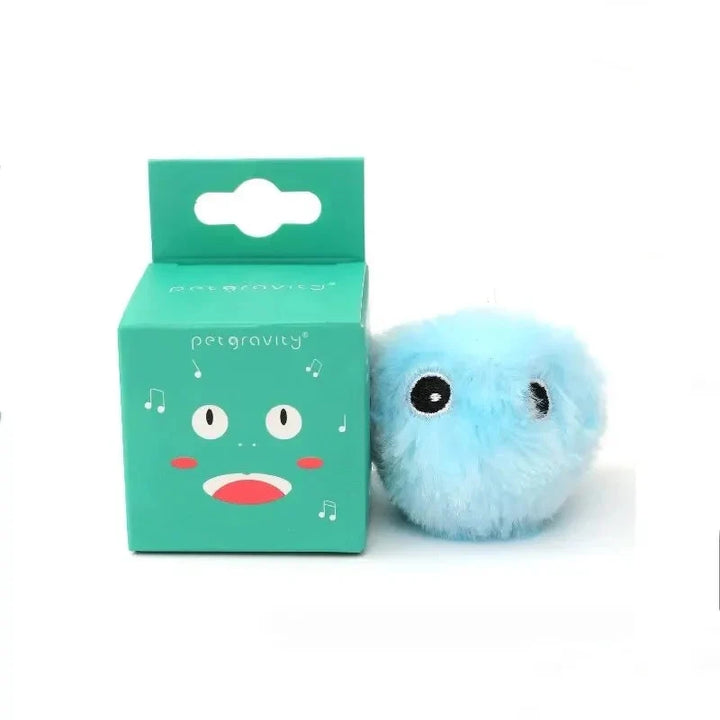Interactive Cat Toy Ball - Plush Electric Catnip Training Squeak Sound Toy for Kittens