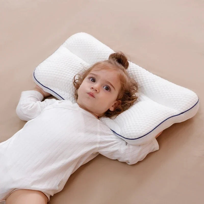 Baby Neck Support Pillow – All-Season Cotton Sleeping Pillow for Toddlers &amp; Kindergarten Kids