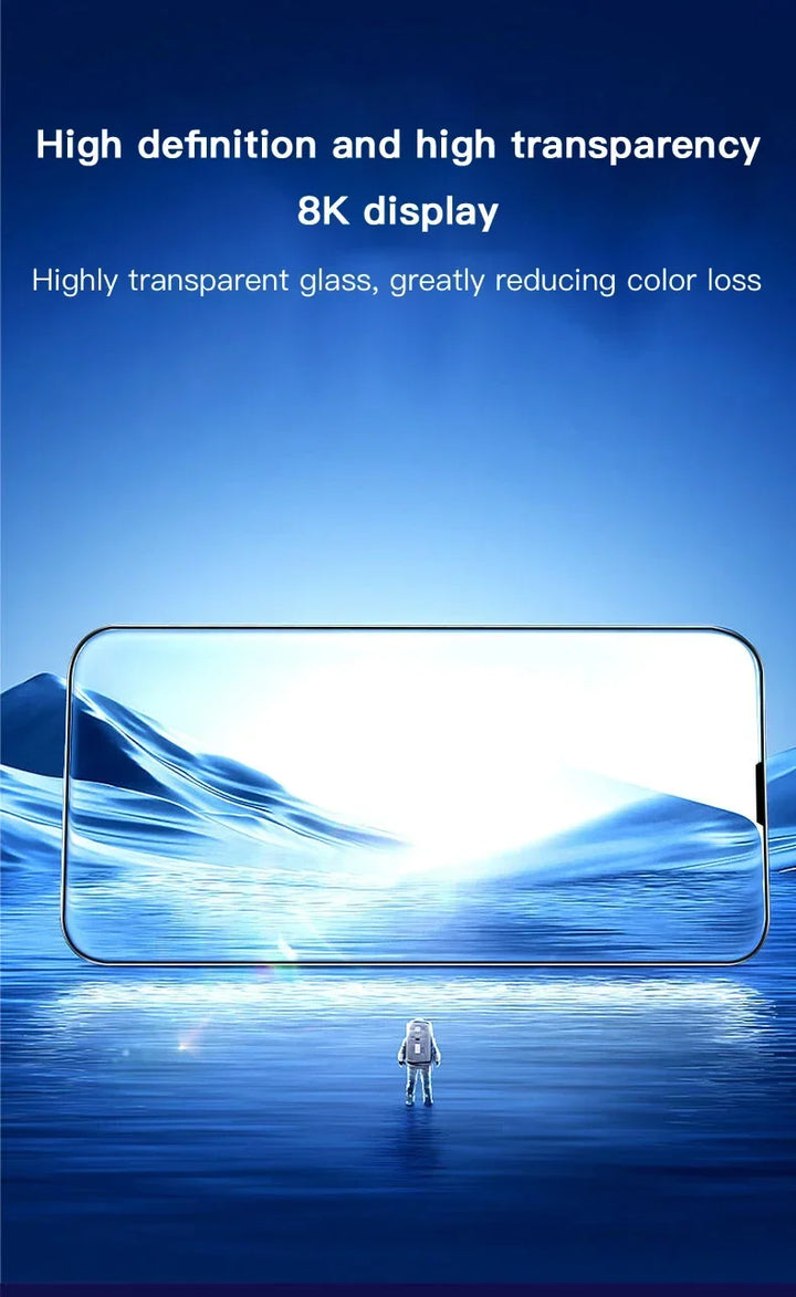 Privacy Tempered Glass Screen Protector for iPhone 16 15 14 13 12 - Anti-Spy Auto-Dust Removal Shield