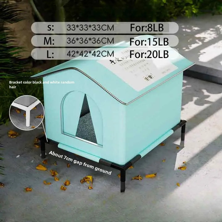 Pet House Waterproof Outdoor Shelter For Small Dogs And Cats Foldable Winter 2026 Warm Cave Bed Washable