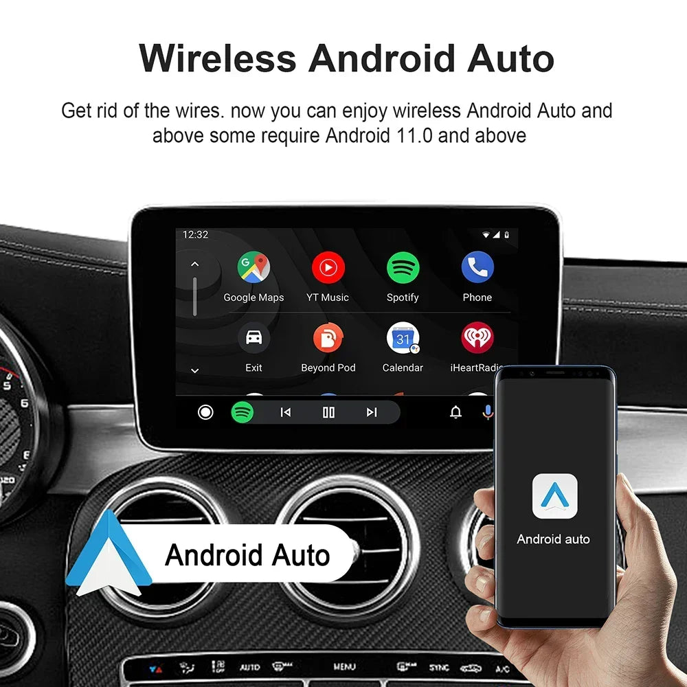 Android TV Box CarPlay AI Wireless BuiltIn Play Store Android Auto YouTube Netflix Fall 2025 Trend Gift