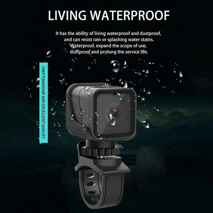 Mini Camera 1080P HD Waterproof Action Cam Outdoor Sports Fall 2025 Trend With WiFi Hotspot For Bike Riding
