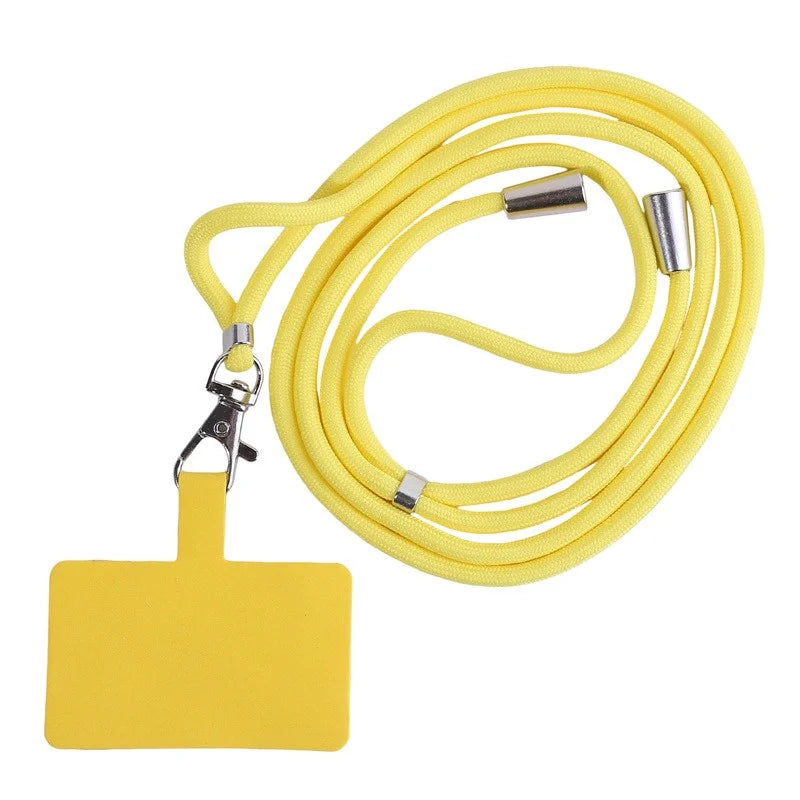 Adjustable Detachable Phone Lanyard with Card Holder &amp; Carabiner - 13 colours, Nylon Strap Accessory