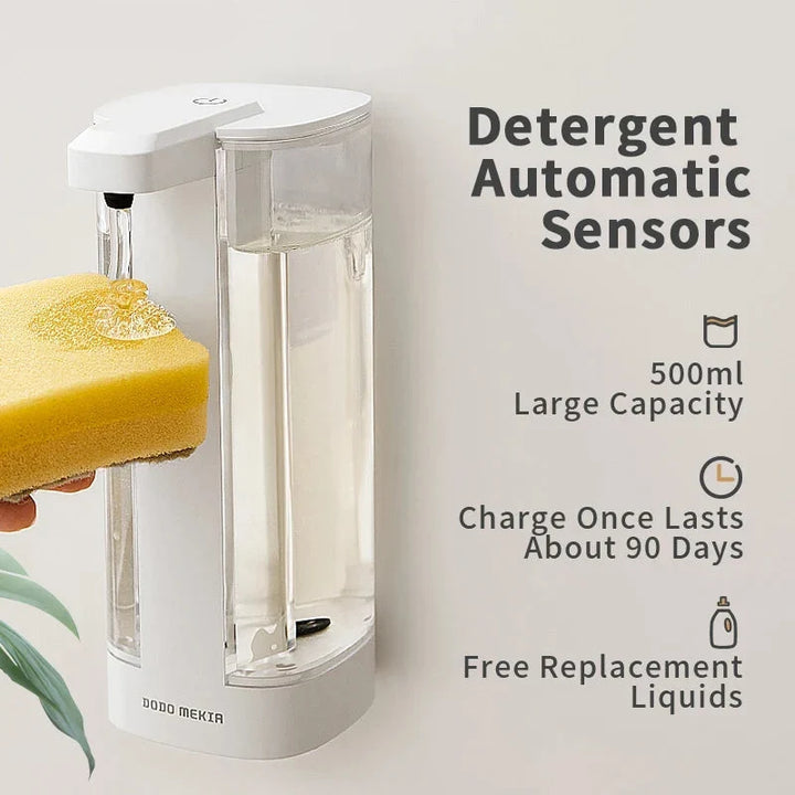 Automatic Dishwashing Machine Sensor Hand Sanitizer Dispenser - Intelligent Kitchen Soap Dispenser with Adjustable Liquid Output