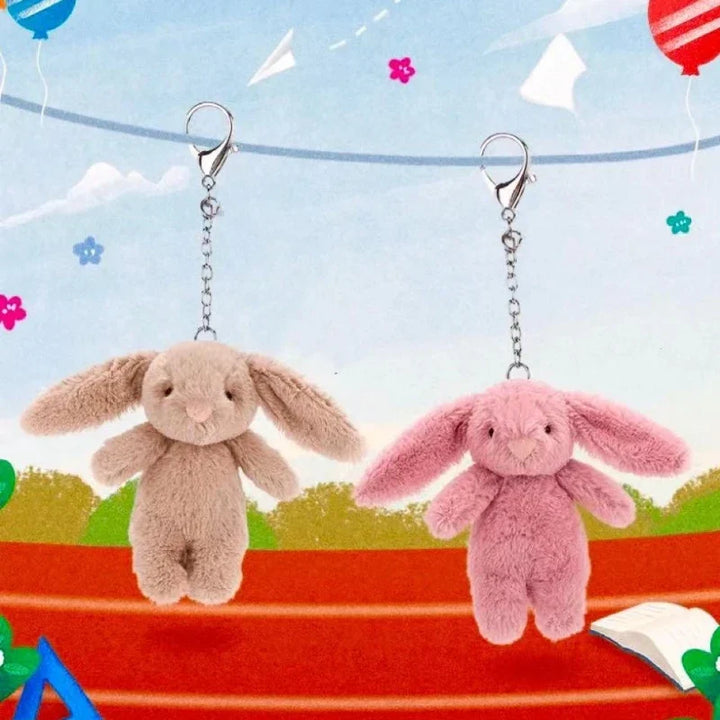 Rabbit Plush Keychain Cute Bunny Bag Charm Soft Gift