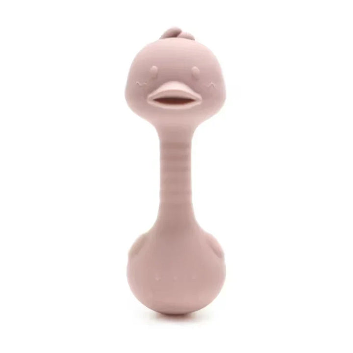 Silicone Rabbit Teether Rattle Newborn Sensory Toys