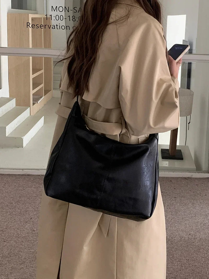 Soft Versatile Womens Hobo Bag - Slouchy, Faux Leather