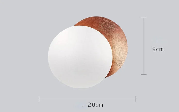 Wall Sconce Light Round Eclipse Modern Wall Lamp Iron Construction Ambient Bedside Decor Fall 2026