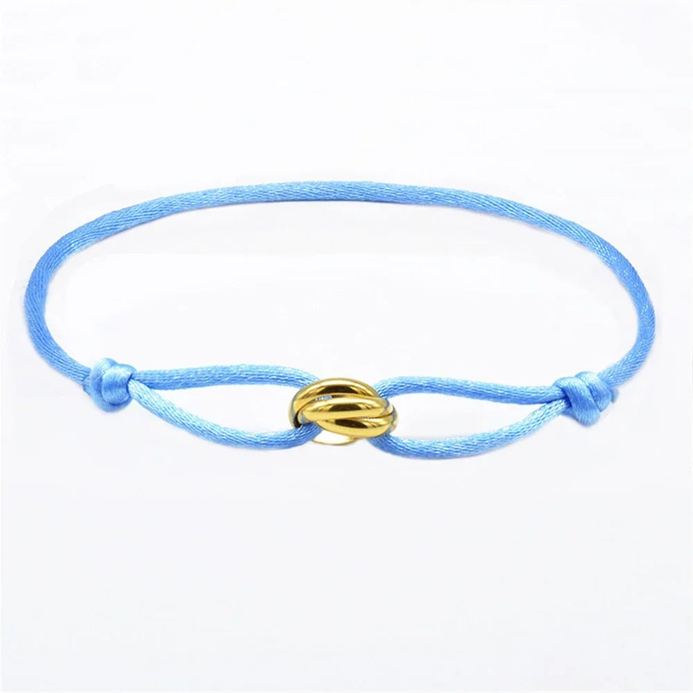 Bracelet Rope Chain Wrap Bracelet Adjustable Unisex jewelry 3 Metal Buckle Fall 2026 Trend Gift