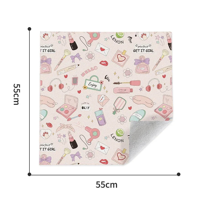 Magic Cloth Makeup Bag - Portable Camera Lens Wrapping Storage, Self-adhesive Organizing Bag