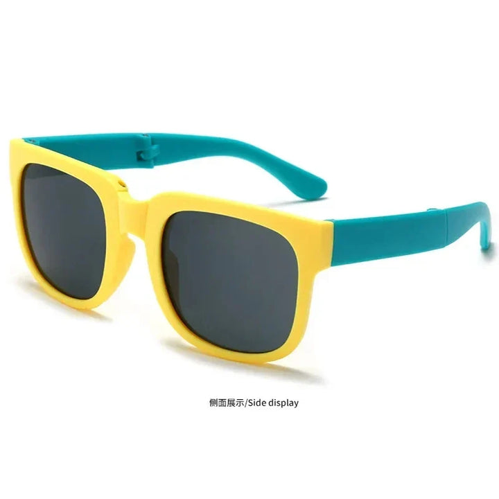 Kids Sunglasses Foldable Square Frame UV400 Protection for Outdoor Play Summer 2026 Gift Idea