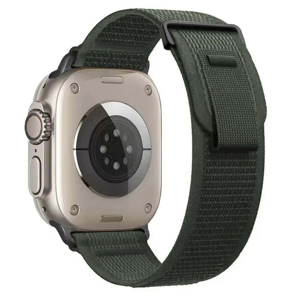 Nylon Trail Loop Apple Watch Band - Breathable Sport Strap for Ultra 3 2, Series 11 10 9 8 7 41-49mm