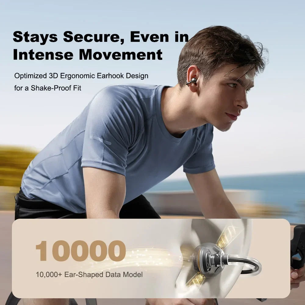 Bone Conduction Open Ear Bluetooth Earbuds Sports Gym