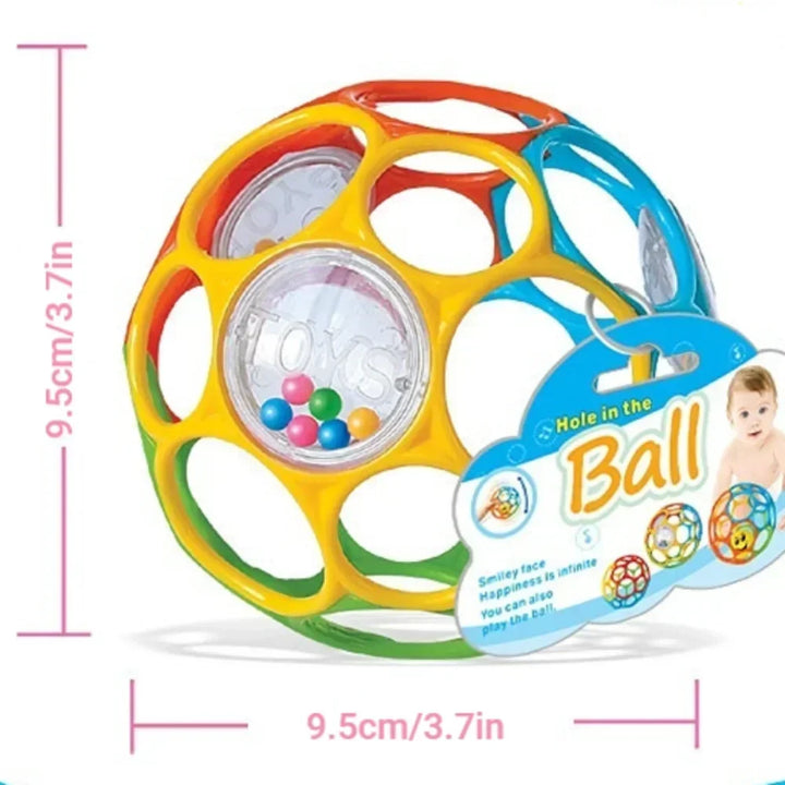 Baby Rattle Teether Ball Newborn Sensory Toys Soft Safe