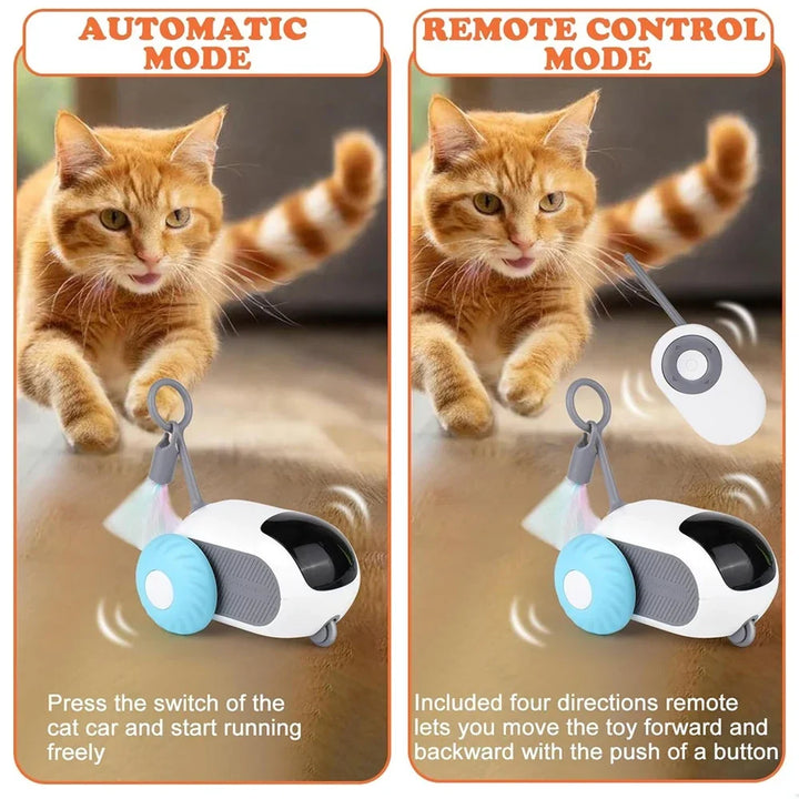 Smart Cat Toy 2 Modes Remote Controlled Car for Cats Dogs Interactive Playing Kitten Training Supplies