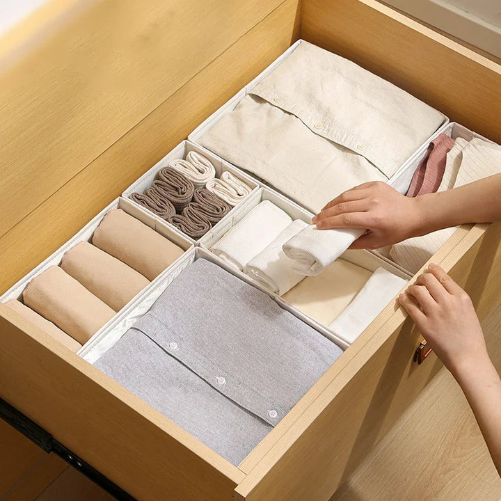 Foldable Bra and Underwear Organizer - Home Organizers for Socks, Pants &amp; Drawer Storage