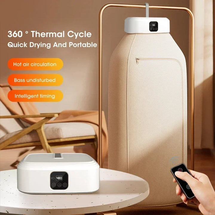 Mini Portable Electric Dryer - Foldable Fast Drying Household Cabinet for Travel