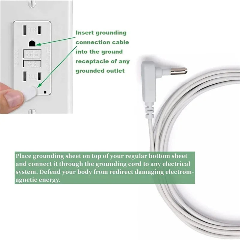 Earthing Bed Sheet Grounding Sheet Anti Static Sleep