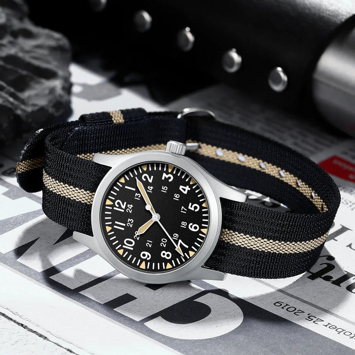 Military Quartz Field Watch 37mm Sapphire Fall 2025