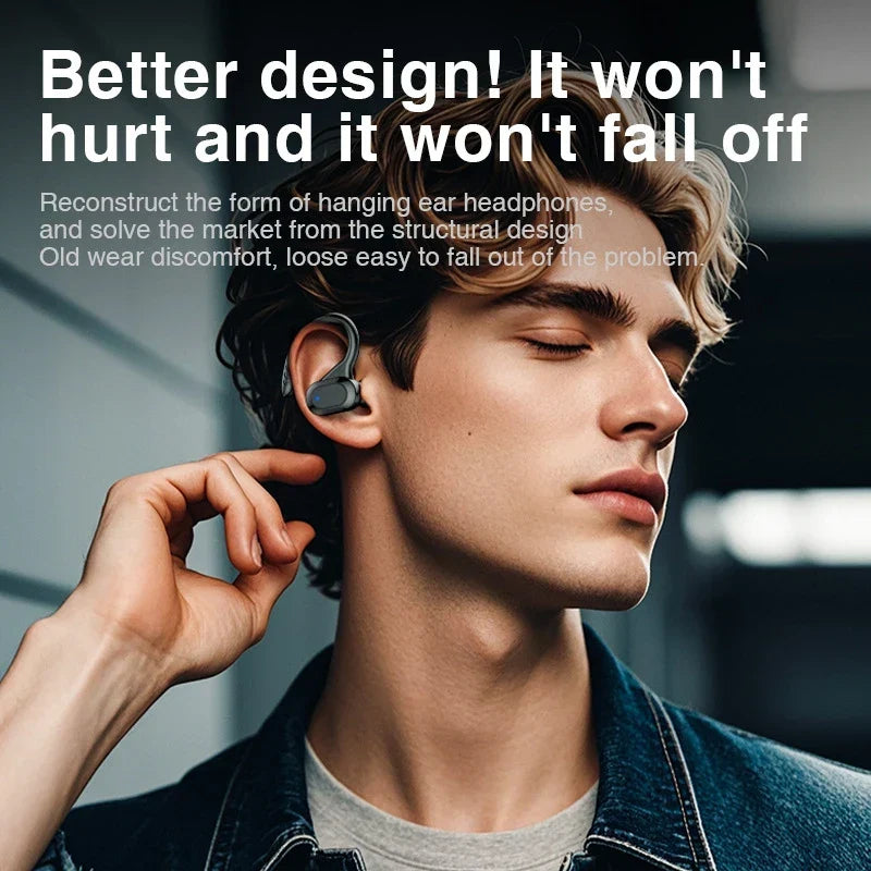 AI Translation Earphones Wireless Ear Hook Bluetooth