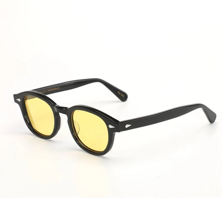 Polarized Sunglasses Vintage Round Acetate Frame Summer 2026 Driving Glare Reduction Gift Idea