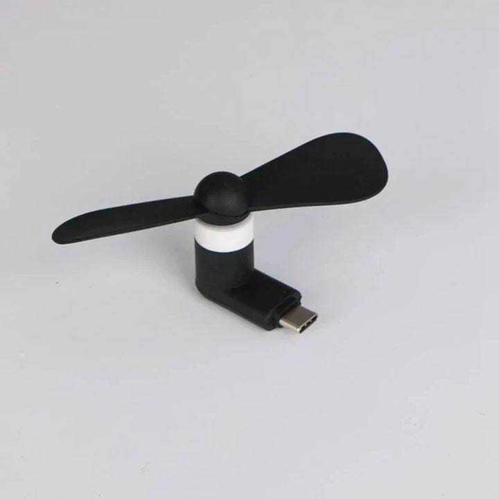 Type-C Small Fan Flexible Bendable Fan For Laptop AC Charger Portable Mini Fan Summer Gadget