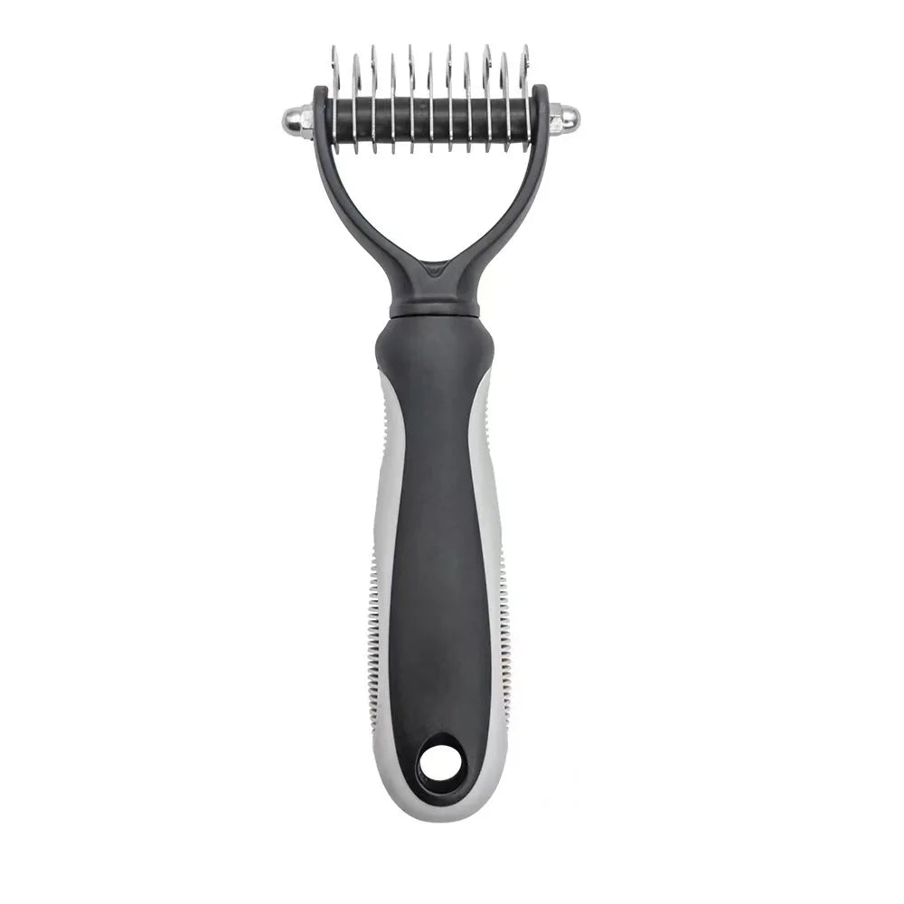 Pet Grooming Care Deshedding Brush for Dogs &amp; Cats - Fur Remover &amp; Knot Cutter Comb