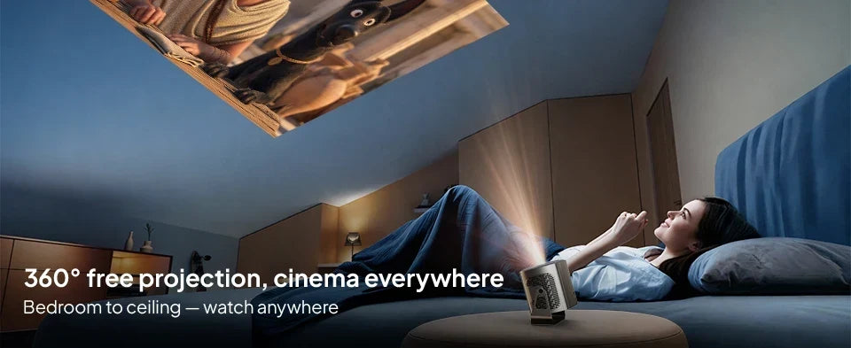 Android Projector A12 Mini 4K Ready 350 ANSI Lumens WiFi 6 Built In Speaker Back To School 2026