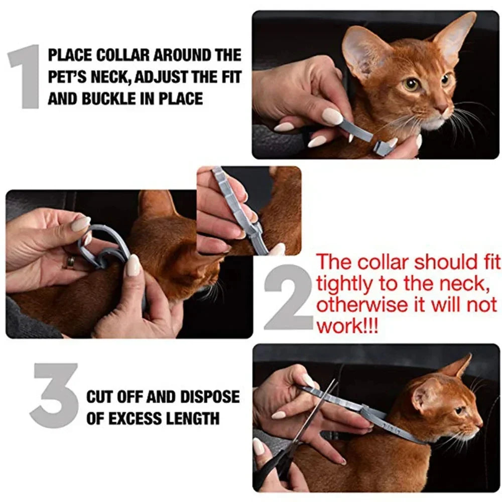 Natural Extract Pet Flea &amp; Tick Repellent Collar Tag Dogs Cats All Seasons Safe Wearable