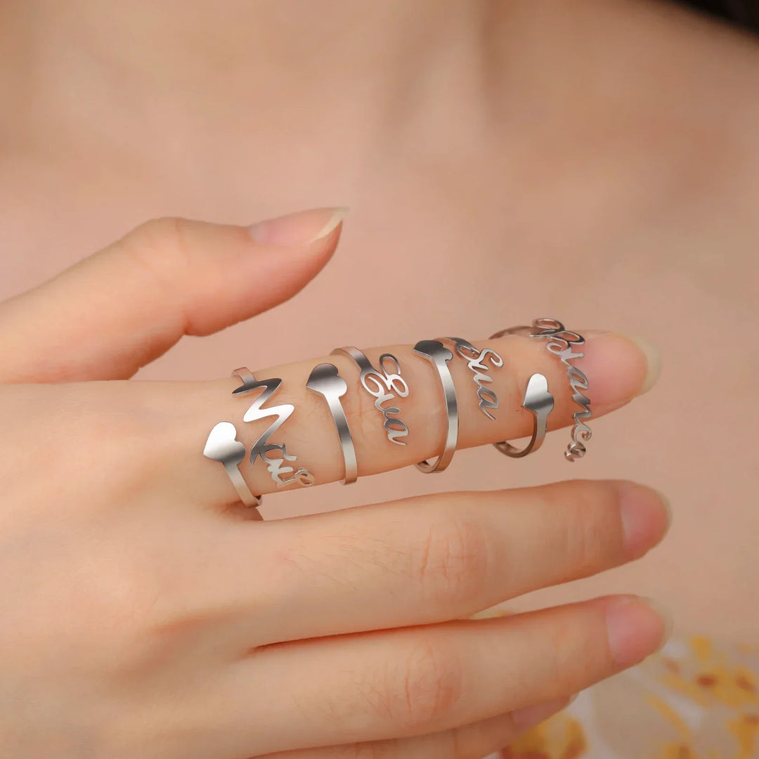 Name Ring Custom Double First Names jewelry For Couples Personalized Gift TikTok Viral Fall 2026