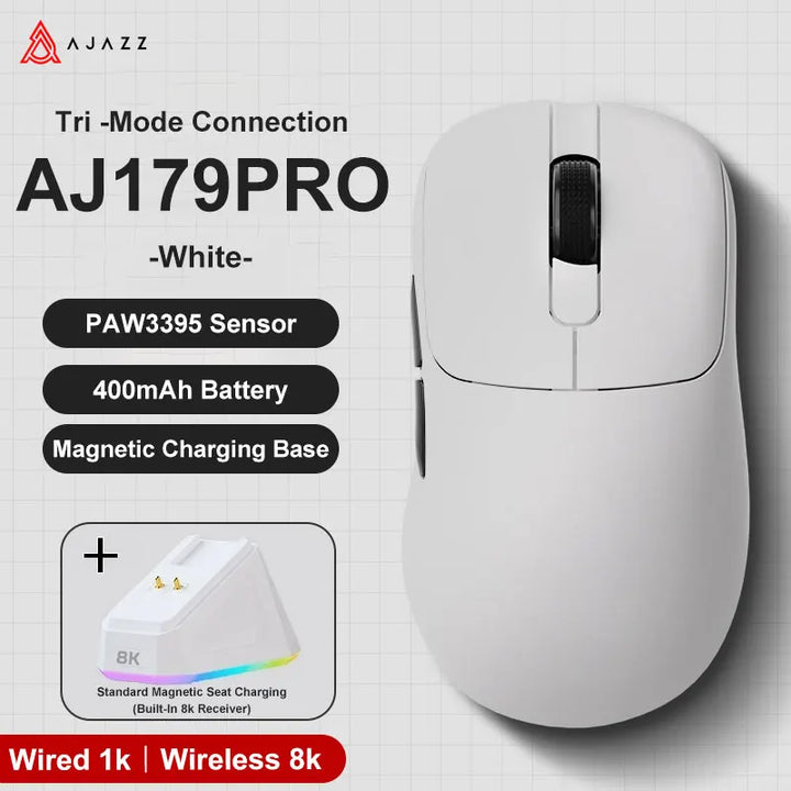 Gaming Mouse Magnetic Charging Ergonomic Lightweight Wireless