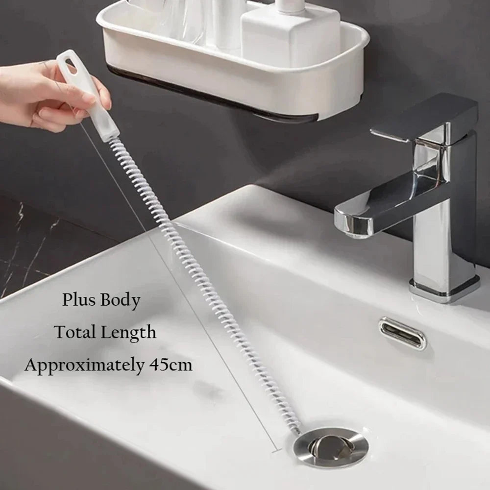 Drain Cleaner Brush Flexible Hair Clog Remover Bathroom Sink Tool Spring Cleaning 2026 Eco Friendly