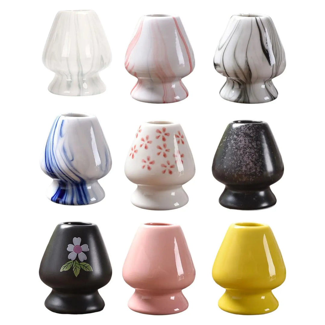 Matcha Whisk Holder Ceramic Chasen Stand Home Teaware
