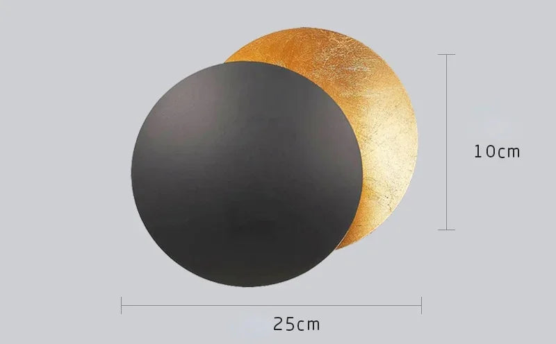 Wall Sconce Light Round Eclipse Modern Wall Lamp Iron Construction Ambient Bedside Decor Fall 2026