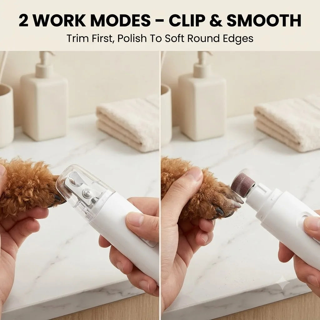 2-in-1 Pet Nail Clipper &amp; Grinder with LED Blood Line Light – USB-C Rechargeable Dog Cat Trimmer 2026