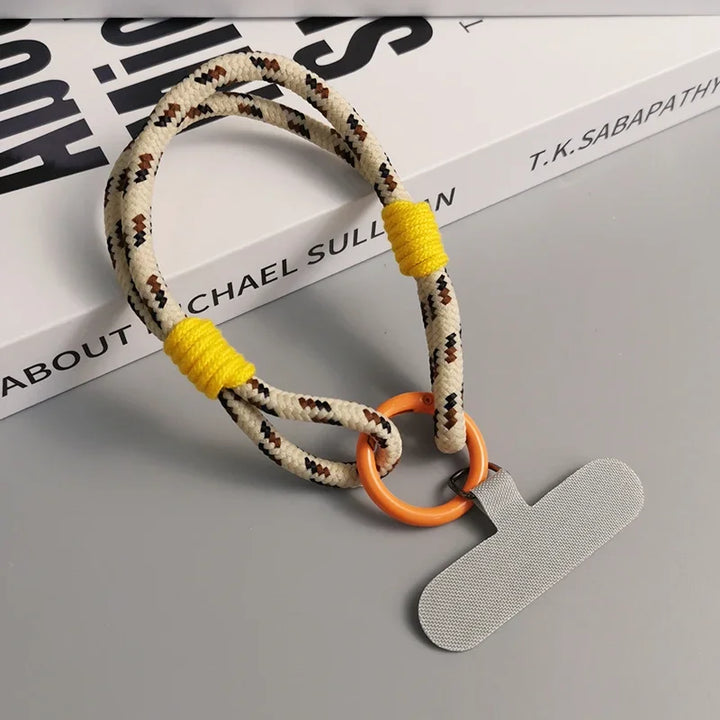 Universal Mobile Phone Lanyard with Anti-Loss Wrist Strap &amp; Accessories - Stylish Two-Strand Design