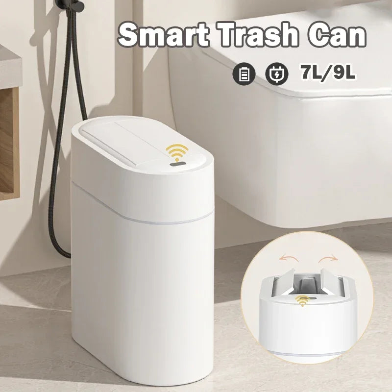 Smart Trash Can Wall Mount Automatic Narrow Bin 2025