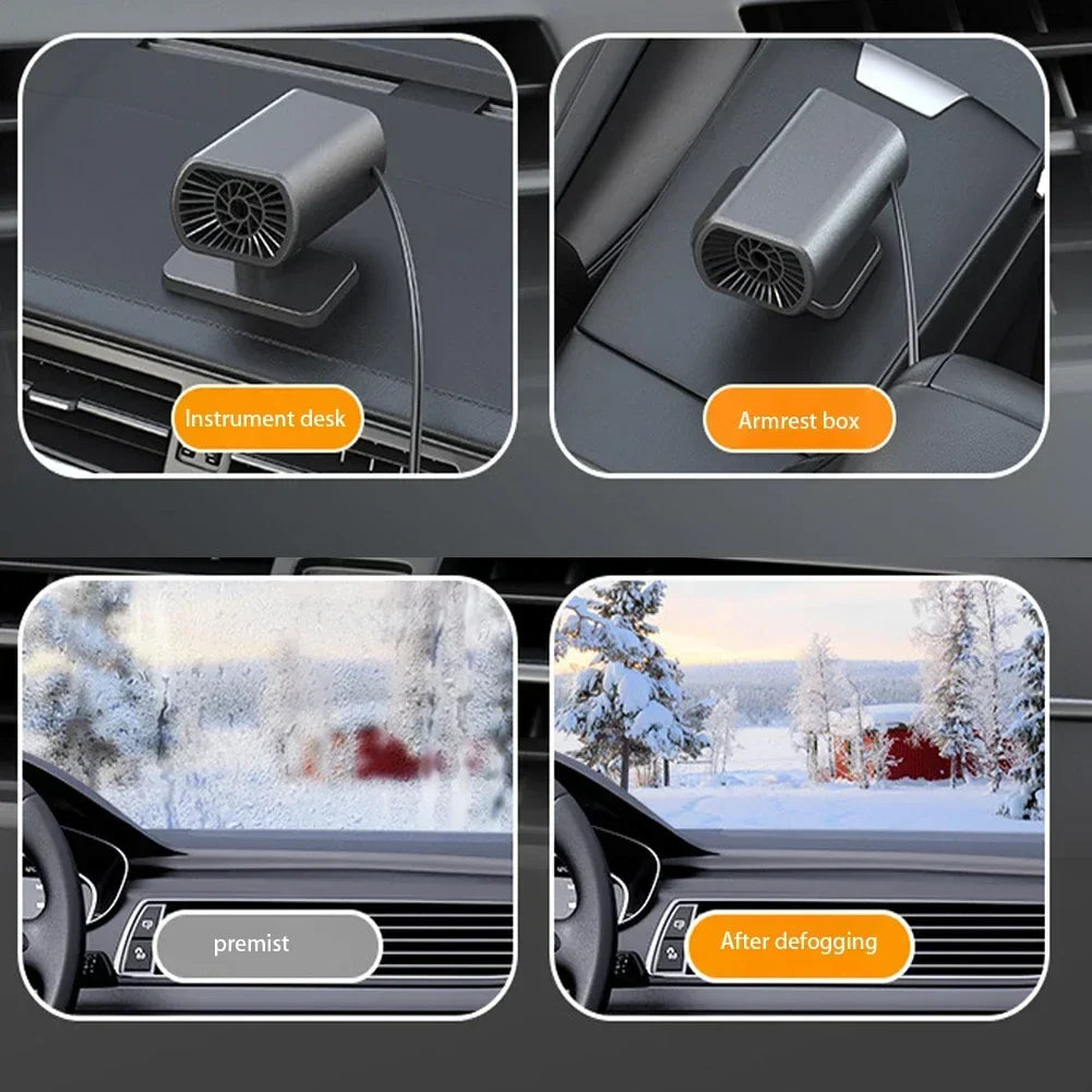 Car Heater Demister With Strong Suction Cup Defogger For Clear Windshield In Winter 2025