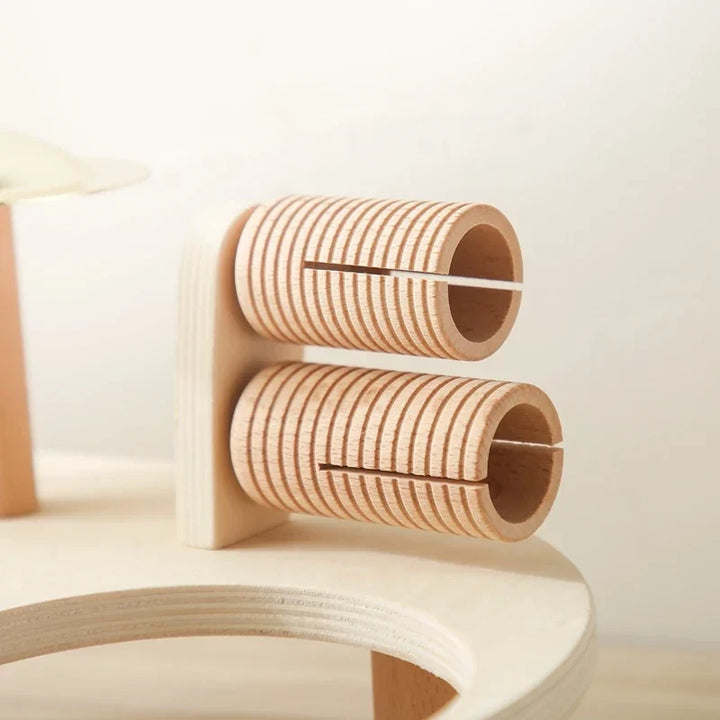Baby Educational Toys Wooden Xylophone Bells - Montessori Music Table for Newborn Birthday Gifts