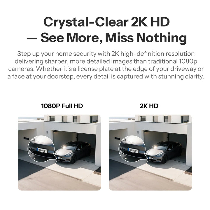 Outdoor Security Camera 2K HD AI Human Detection IP65 Weatherproof 180 Degree Pan Fall 2026 Works With Alexa Google Home