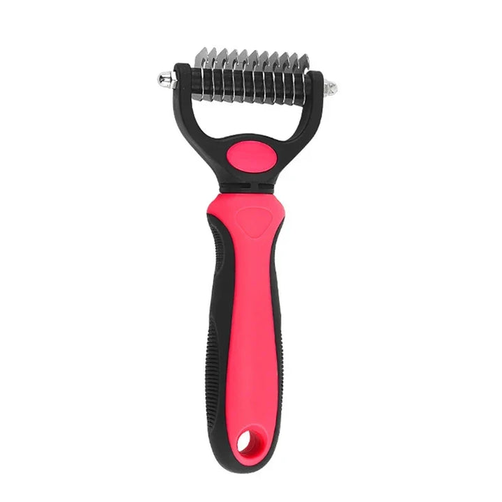 Pet Grooming Care Deshedding Brush for Dogs &amp; Cats - Fur Remover &amp; Knot Cutter Comb