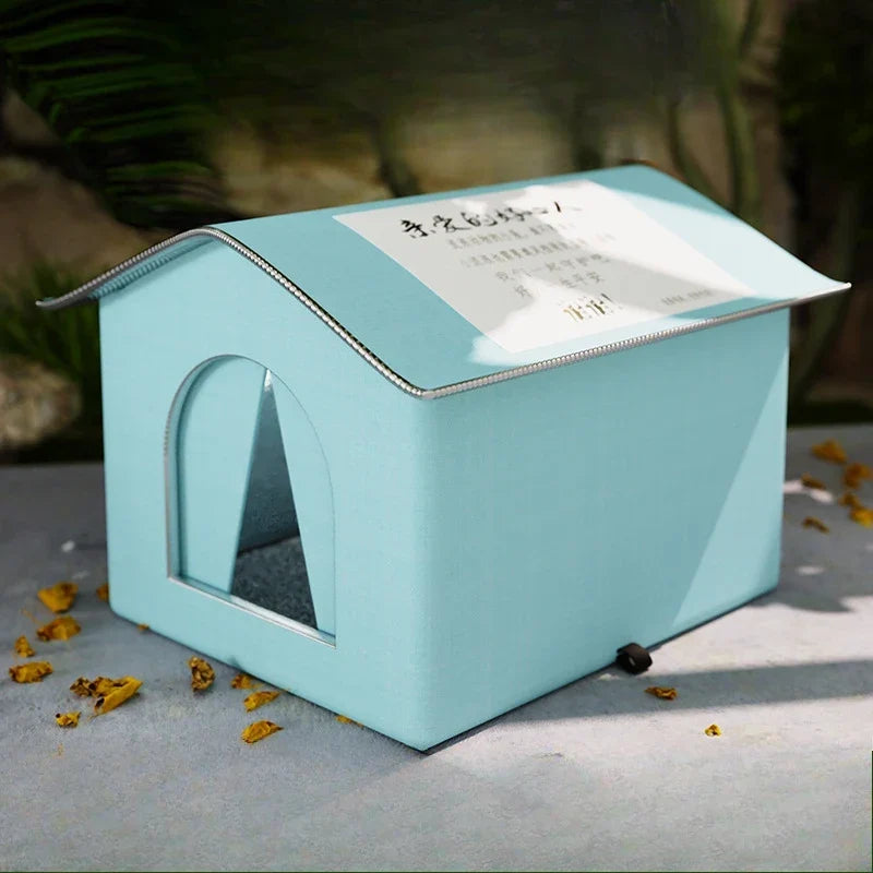 Pet House Waterproof Outdoor Shelter For Small Dogs And Cats Foldable Winter 2026 Warm Cave Bed Washable