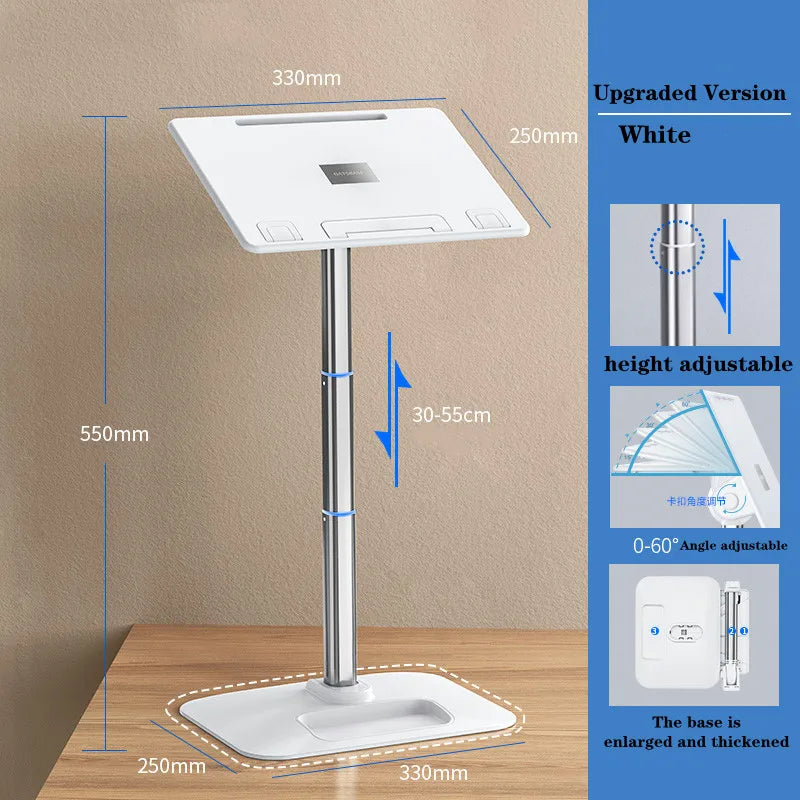 Adjustable Aluminum Laptop Stand &amp; Accessories - Portable Cooling Bracket for MacBook, Tablet